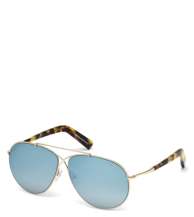 Buy Tom Ford Blue Pilot Unisex Sunglasses Online @ Tata CLiQ Luxury