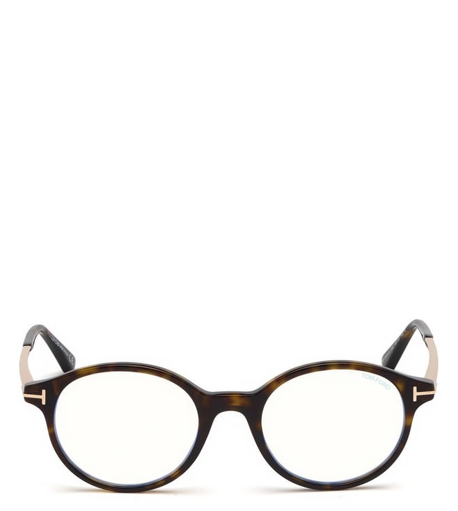 Buy Tom Ford Blue Block Brown Round Eye Frames for Unisex Online @ Tata  CLiQ Luxury