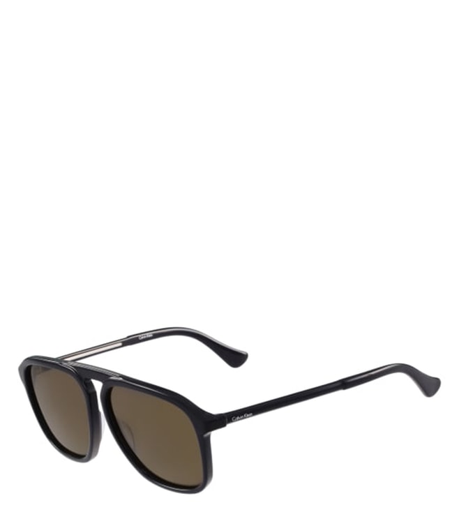 Buy CALVIN KLEIN Mens Full Rim Square Sunglasses - CK 4351 001 56 S |  Shoppers Stop