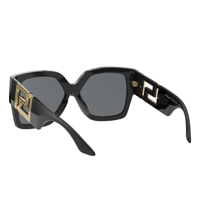 Buy Versace Grey Rectangular Sunglasses For Women Online Tata Cliq Luxury