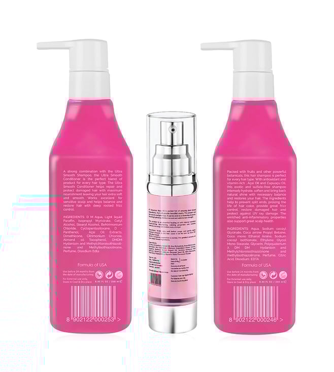 Buy Kehairtherapy Professional Shampoo, Conditioner & Rose Oil Serum