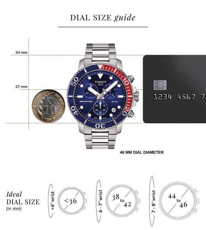 Buy Tissot T1204171104103 T-Sport Seastar 1000 Chronograph Watch for ...