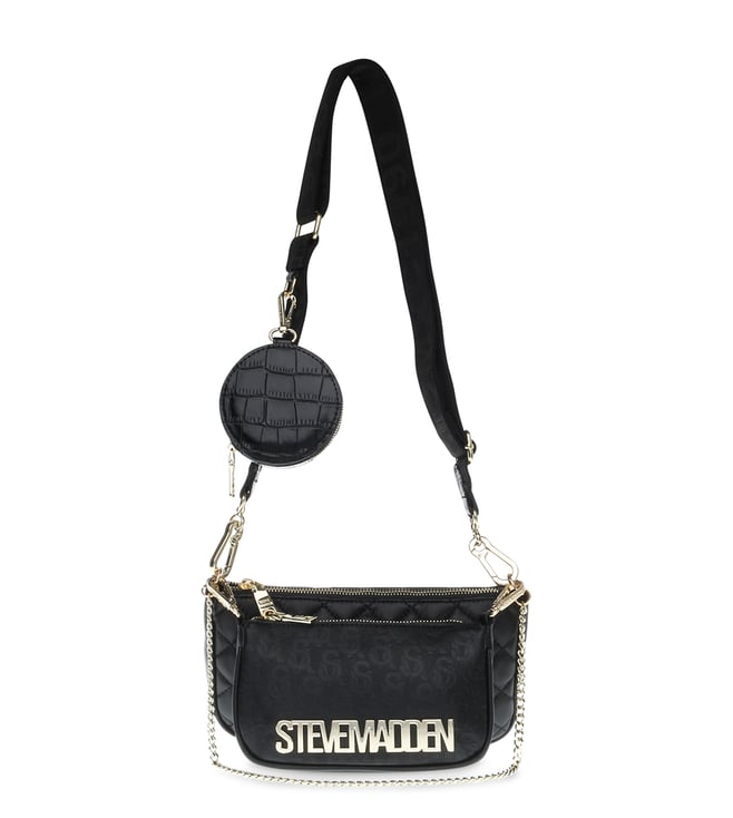 Buy Steve Madden Black BURGENTL Medium Cross Body Bag for Women