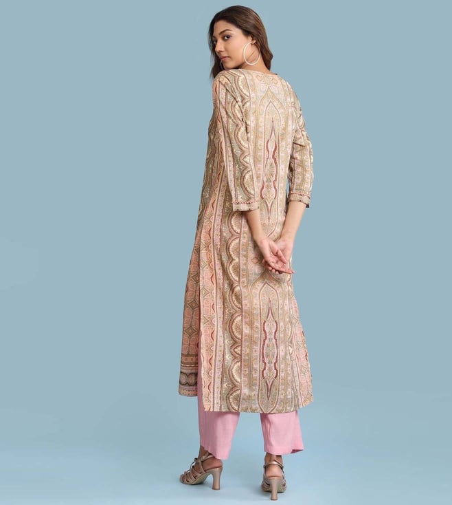 Buy AARKE RITU KUMAR Dark Blue Kurta With Pant And Dupatta for Women