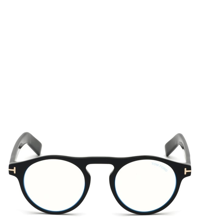 Buy Tom Ford Blue Block Black Round Eye Frames for Men Online @ Tata CLiQ  Luxury