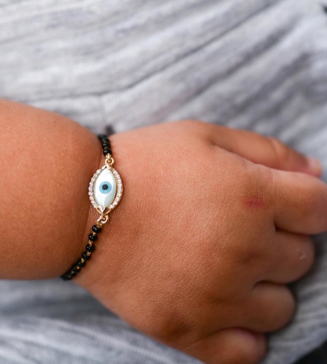 Buy/Send Osasbazaar Sterling Silver Nazariya Kadli Bracelet for Baby  Online- FNP