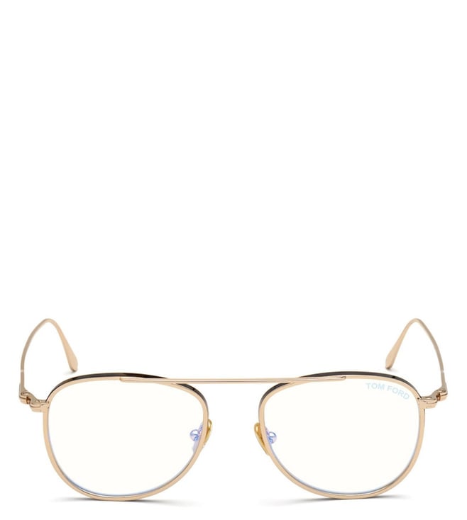 Buy Tom Ford Blue Block Gold Aviator Eye Frames for Men Online @ Tata CLiQ  Luxury