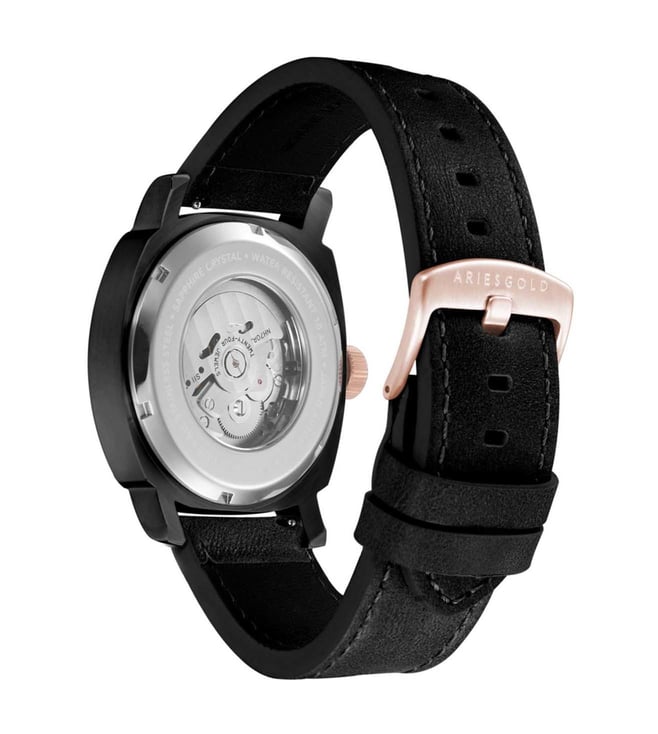 Buy Aries Gold G 9025 Bkrg Bkrg Vanguard Watch For Men Online Tata Cliq Luxury 5733