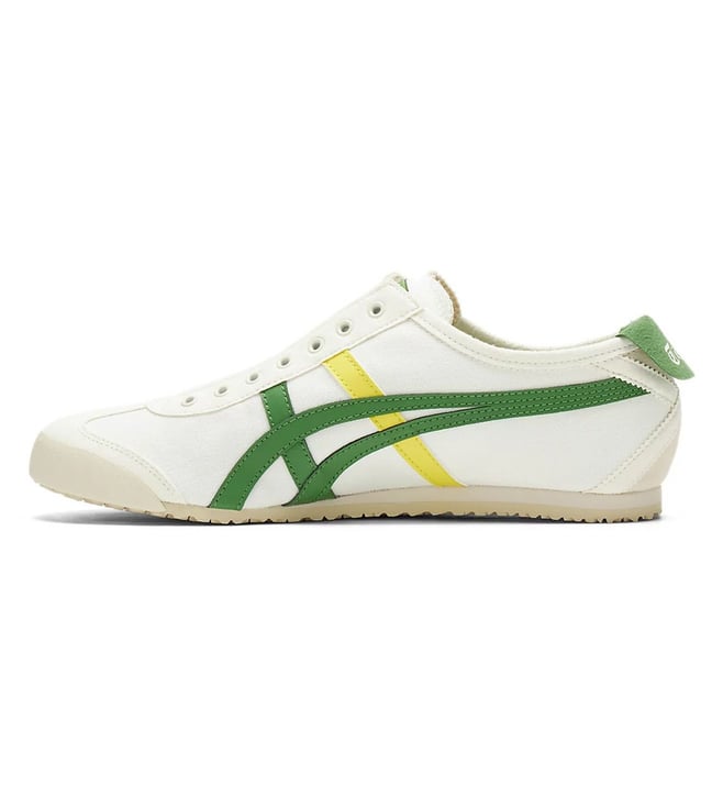 Buy Onitsuka Tiger Cream & Spinach Green Slip On Men Sneakers for Men ...