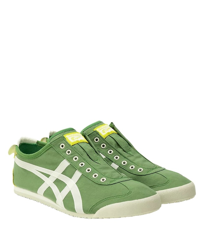 Buy Onitsuka Tiger Mexico 66 SlipOn Shoes  Olive Green Color Men  AJIO  LUXE