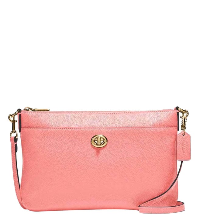 Coach Hot Pink Pebble Leather Crossbody Bag | eBay