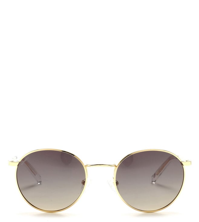 Gucci GG 0878S 003 Gold Metal Round Sunglasses Brown India | Ubuy