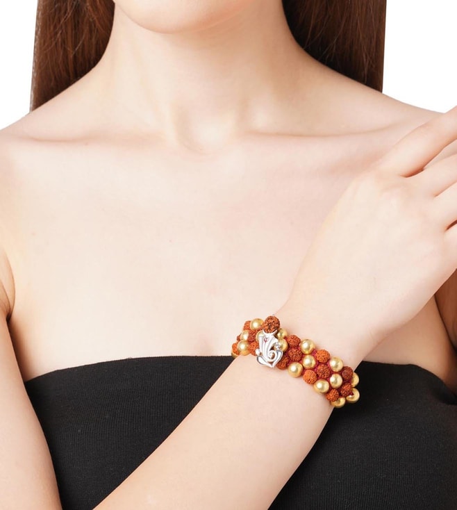 Buy Stylish & Genuine Om With Rudraksha Gold Bracelet Online - Buy  Spiritual Products