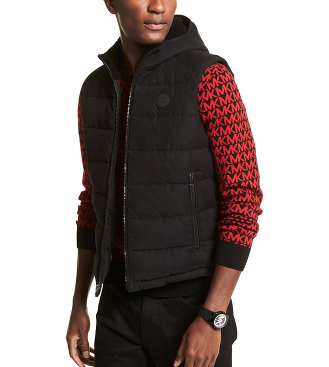 Buy MICHAEL Michael Kors Black Regular Fit Puffer Jacket for Men Online @  Tata CLiQ Luxury