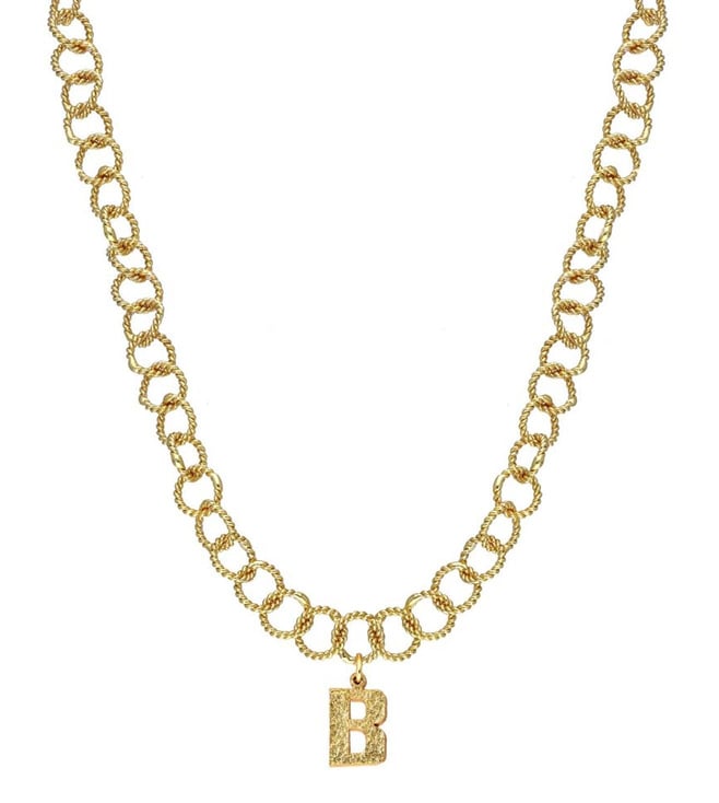 9ct Gold Diamond Initial B Pendant | Prouds