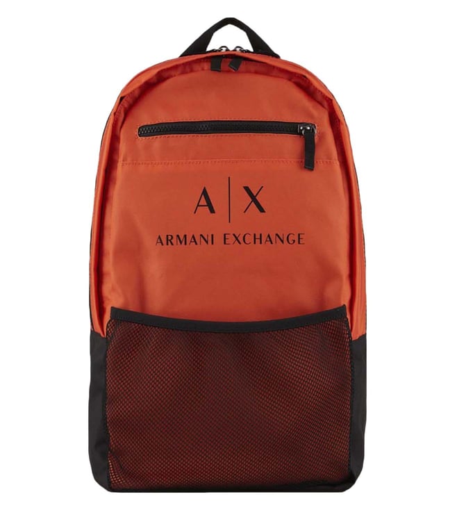 Buy Armani Exchange Orange Logo Large Backpack for Men Online @ Tata CLiQ  Luxury