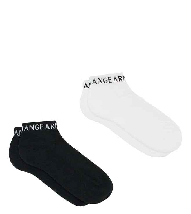 Buy Armani Exchange White & Black Socks - Pair of 2 (L-XL) for Men Online @  Tata CLiQ Luxury