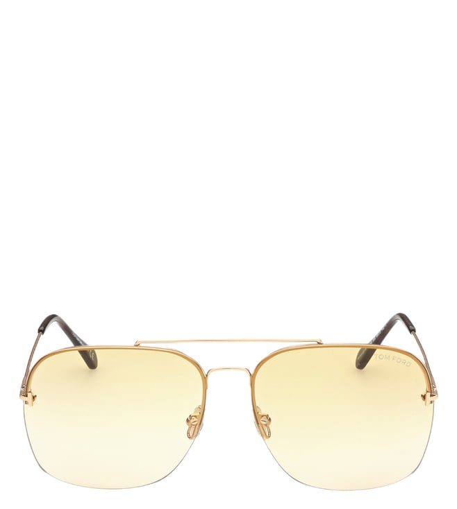 Buy Tom Ford Light Brown Pilot Sunglasses for Men Online @ Tata CLiQ Luxury