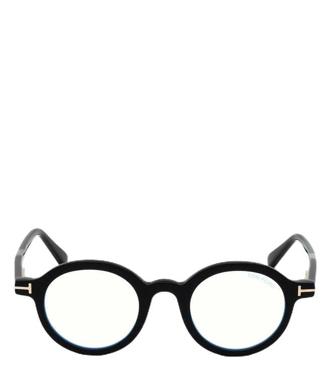 Buy Tom Ford Blue Block Black Round Unisex Eye Frames Online @ Tata CLiQ  Luxury