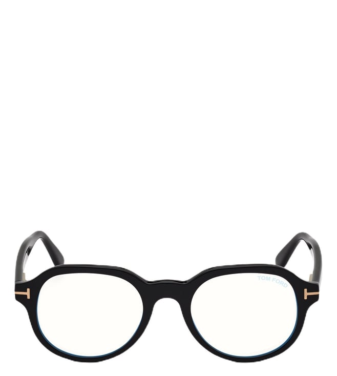 Buy Tom Ford Blue Block Black Round Eye Frames for Men Online @ Tata CLiQ  Luxury