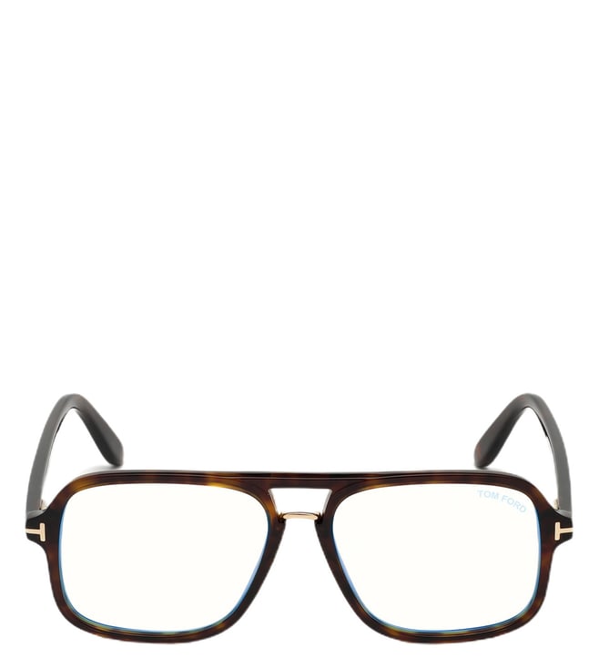 Buy Tom Ford Blue Block Brown Pilot Eye Frames for Men Online @ Tata CLiQ  Luxury