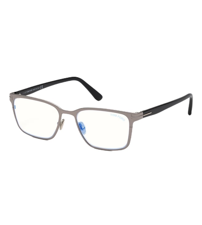 Buy Tom Ford Blue Block Silver Square Eye Frames for Men Online @ Tata ...