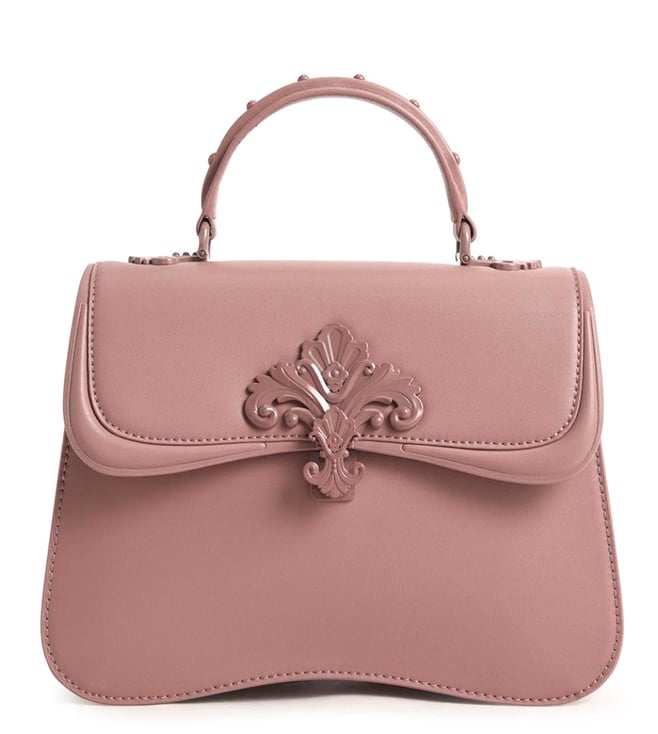 Buy Charles & Keith Mauve Meriah Studded Top Handle Satchel for  