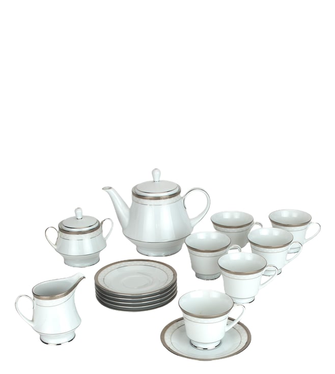 Buy Noritake White Portia Tea Set 17 Pieces Online Tata CLiQ Luxury