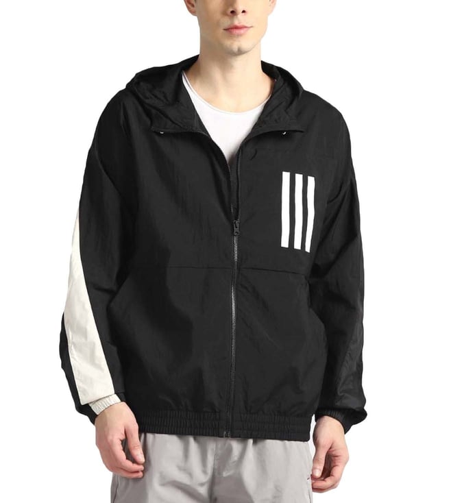 Buy Adidas Originals Black Striped 3D Windbreaker Jacket for Men Online @  Tata CLiQ Luxury