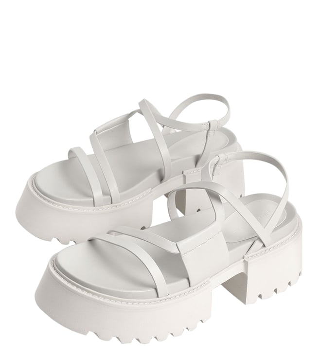 Womens white best sale strappy sandals