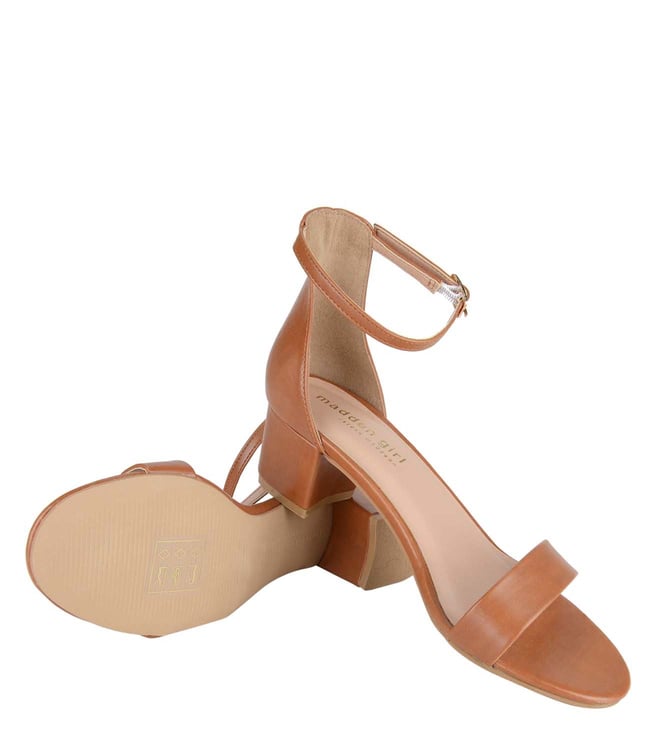 Buy Steve Madden Tan Sm Ankle Strap Sandals For Women Online Tata Cliq Luxury