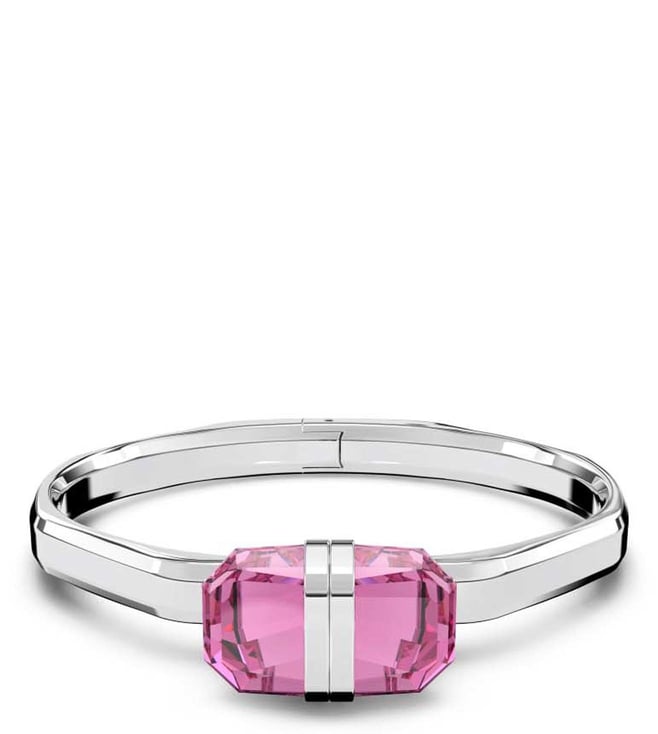 Longlife Swarovski semi-rigid bracelet pink gold knot - 5390818