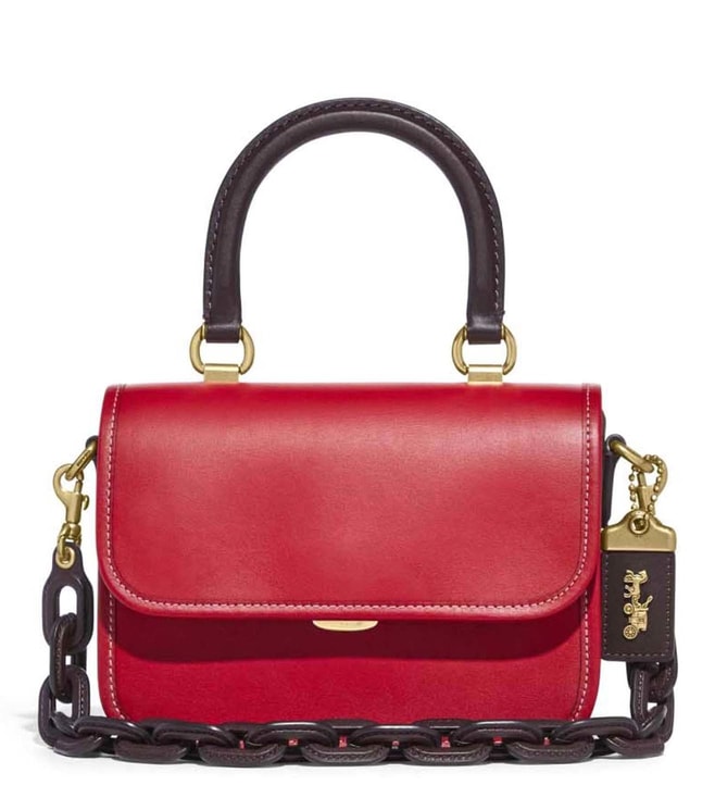 Buy Coach Red Small Rogue Top Handle Satchel for Women Online @ Tata CLiQ  Luxury