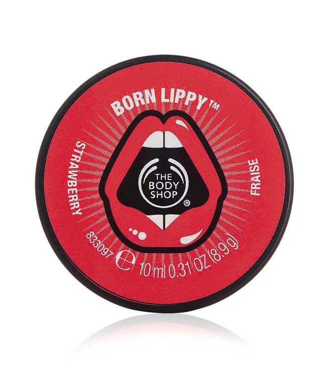 Buy The Body Shop Born Lippy Strawberry Lip Balm 10 ml Online At Best