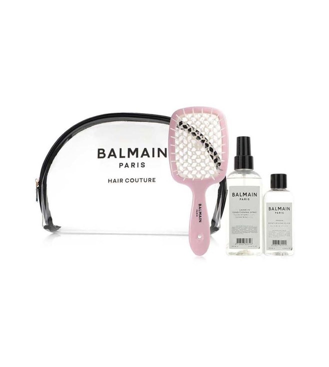 Buy Balmain Paris Hair Edition Gift Set Transparent Pouch Online @ Tata  CLiQ Luxury
