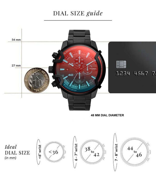 Buy Diesel DZ4578 Griffed Chronograph Watch for Men Online @ Tata CLiQ ...