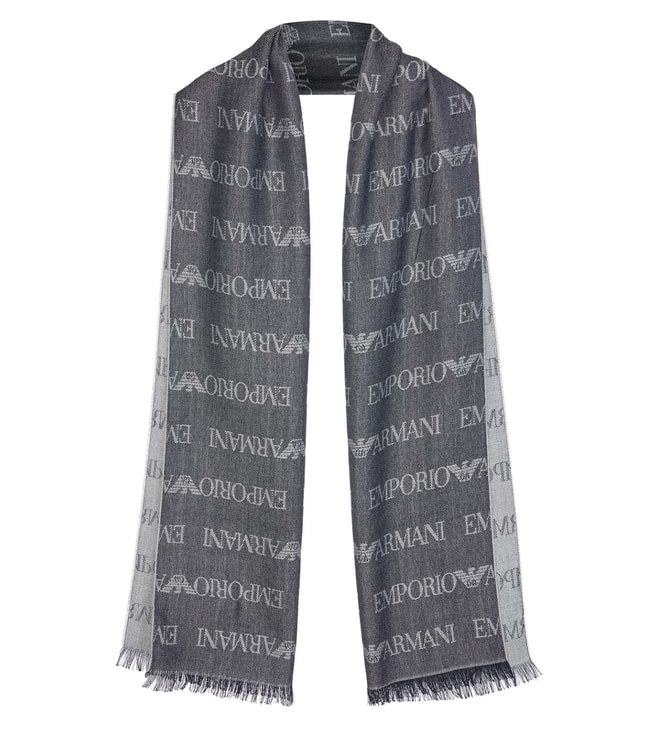 Emporio Armani Summer Scarf light grey-white casual look Accessories Scarves Summer Scarfs 