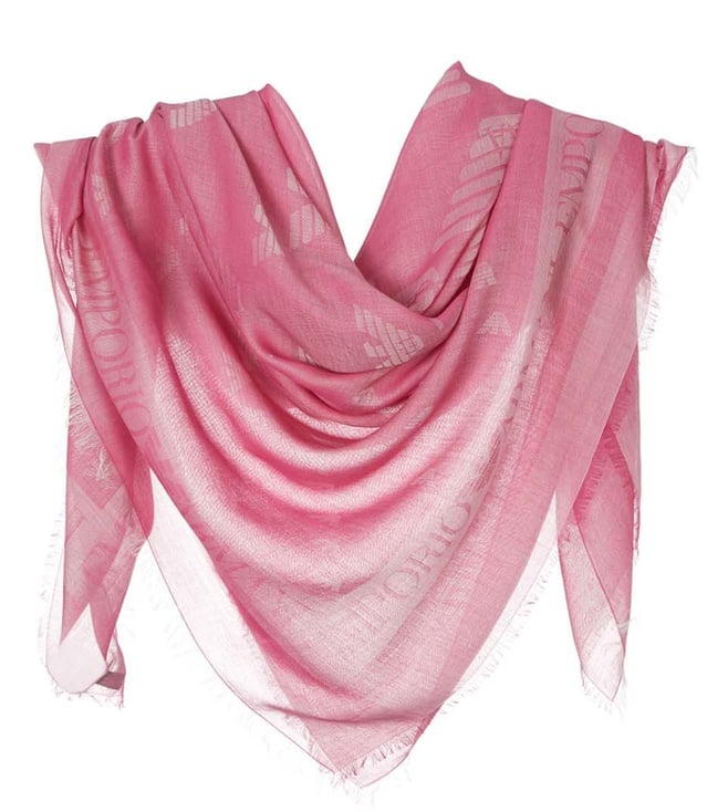 Buy Emporio Armani Fucsia Tenue Logo Scarf (Medium) for Men Online @ Tata  CLiQ Luxury