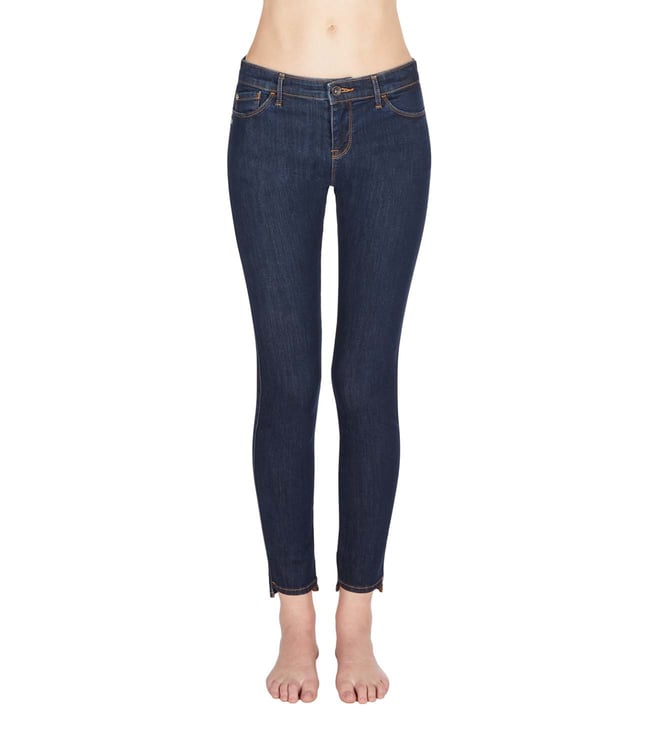 Buy Emporio Armani J23 Slim Denim Blue Indigo Wash Mid Rise Jeans Original  Women Women Clothes only at Tata CLiQ Luxury