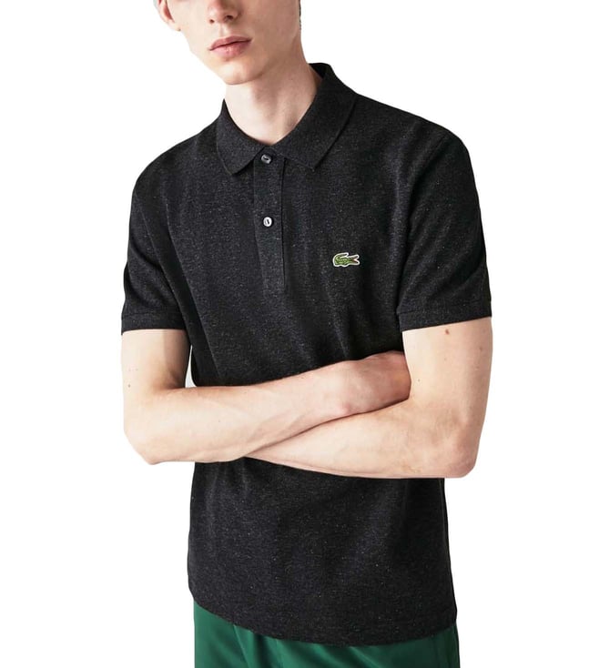 Buy Lacoste Black Slim Fit Polo T-Shirt 