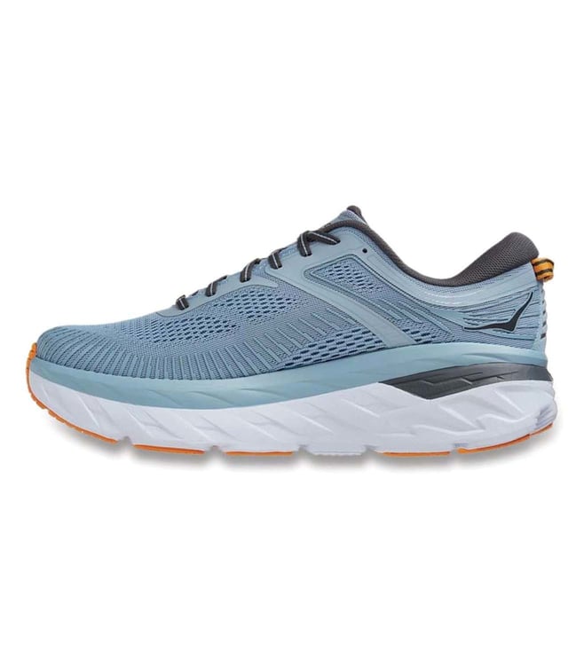 Buy Hoka Bondi 7 Fog Blue Men Running Shoes for Women Online @ Tata ...