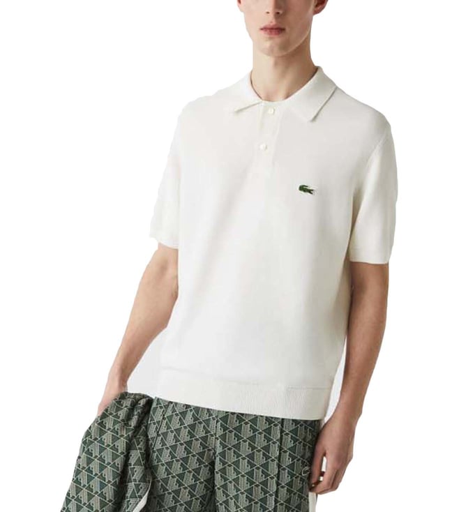 Buy Lacoste Multi Colour-Block Regular Fit Polo T-Shirt for Men Online @  Tata CLiQ Luxury