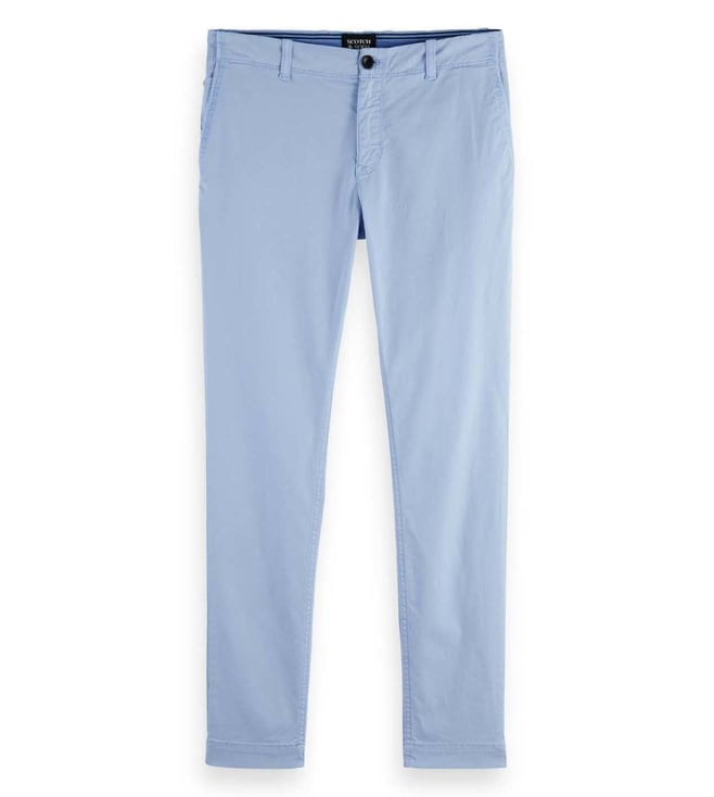Buy Men Blue Solid Super Slim Fit Casual Trousers Online  790492  Peter  England