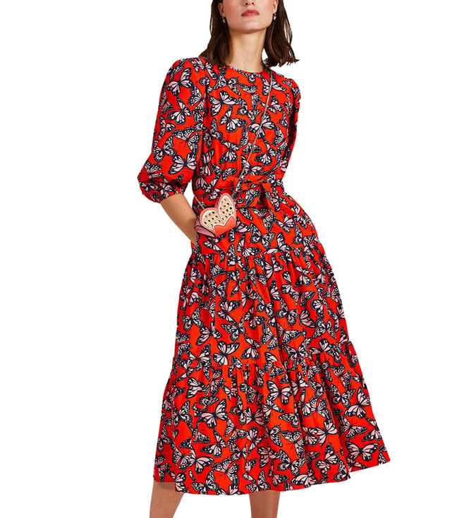 Buy Kate Spade Fresh Carrot Spring Flight Lawn Maxi Dress for Women Online  @ Tata CLiQ Luxury