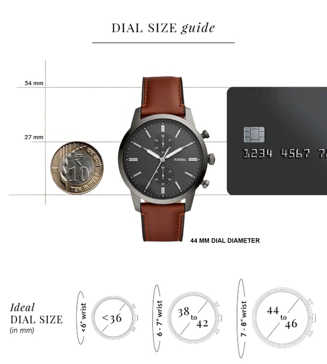 Buy Fossil FS5522 Townsman Chronograph Watch for Men Online @ Tata CLiQ ...