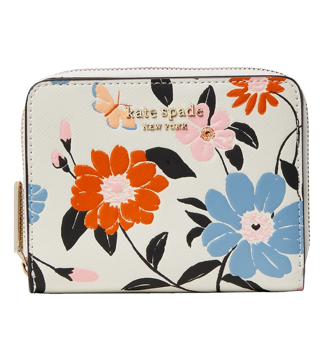 Buy Kate Spade Parchment Multi Spencer Floral Small Wallet Online @ Tata  CLiQ Luxury