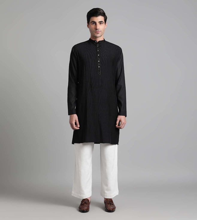 Buy Orchard Straight Fit Trouser Sage Silk Damask by Designer SUKETDHIR  Online at