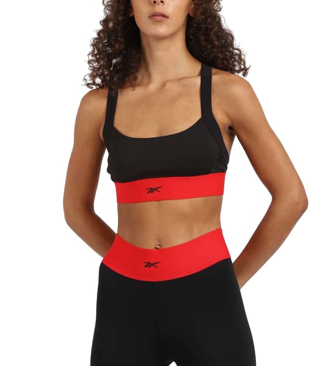 Buy Reebok Green Striped Sports Bra for Women Online @ Tata CLiQ