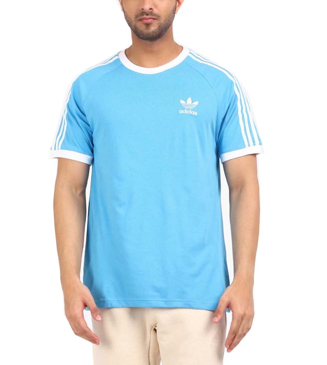 Pale blue cheap adidas t shirt