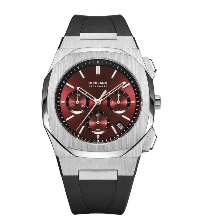 Buy D1 Milano CHRJ03 Burgundy Chronograph Watch for Men for Men